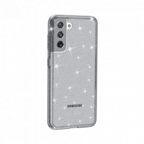 Cover Samsung Galaxy S21 5G Transparente Pailletter