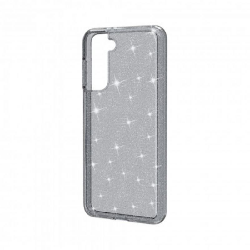 Cover Samsung Galaxy S21 5G Transparente Pailletter