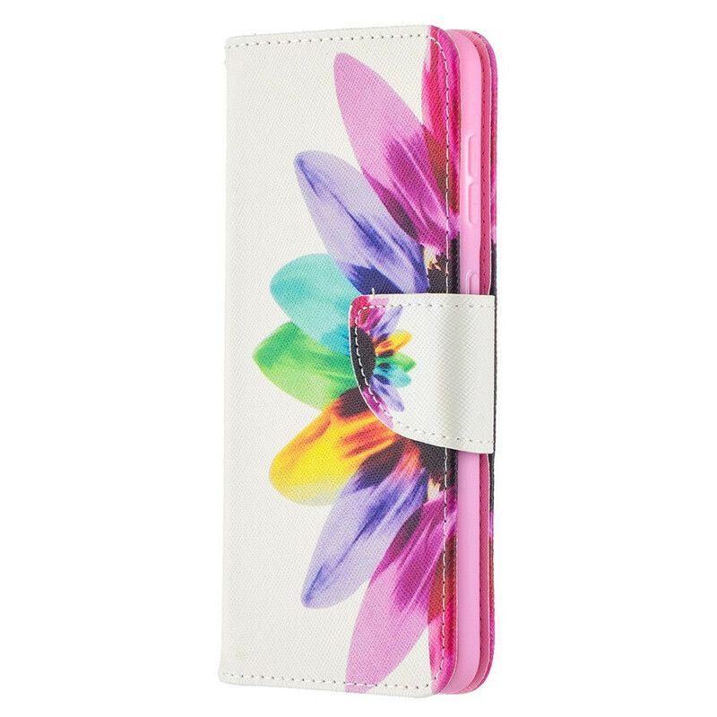 Flip Cover Samsung Galaxy S21 5G Akvarelblomst