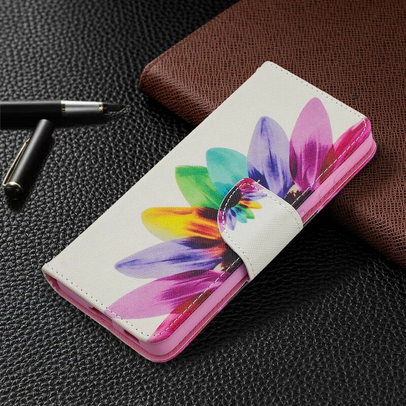 Flip Cover Samsung Galaxy S21 5G Akvarelblomst