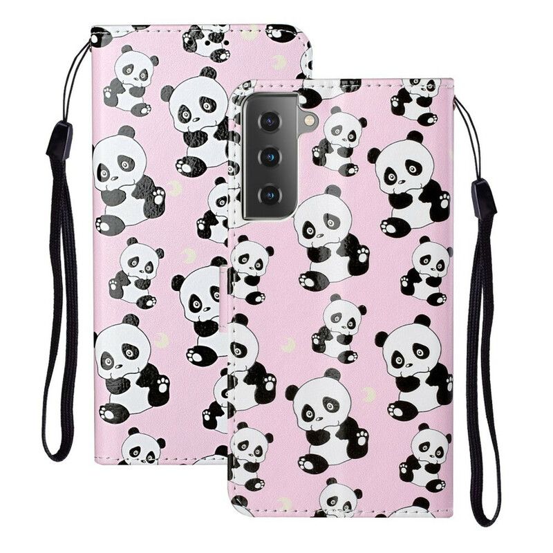 Flip Cover Samsung Galaxy S21 5G Alle Pandaer