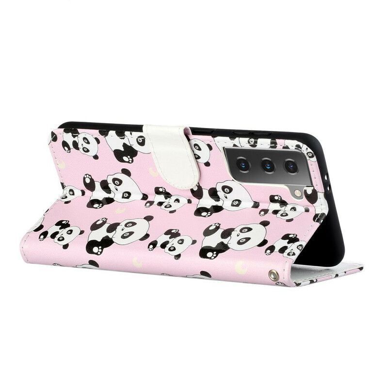 Flip Cover Samsung Galaxy S21 5G Alle Pandaer