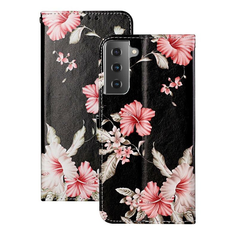 Flip Cover Samsung Galaxy S21 5G Blomstergalskab