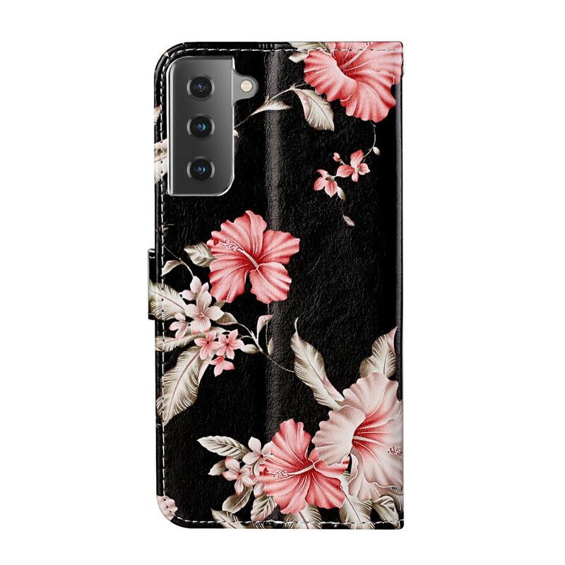 Flip Cover Samsung Galaxy S21 5G Blomstergalskab