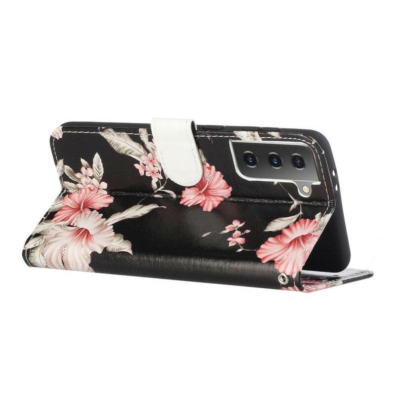 Flip Cover Samsung Galaxy S21 5G Blomstergalskab