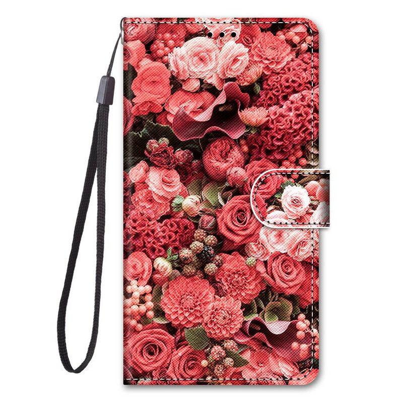 Flip Cover Samsung Galaxy S21 5G Blomsterromantik