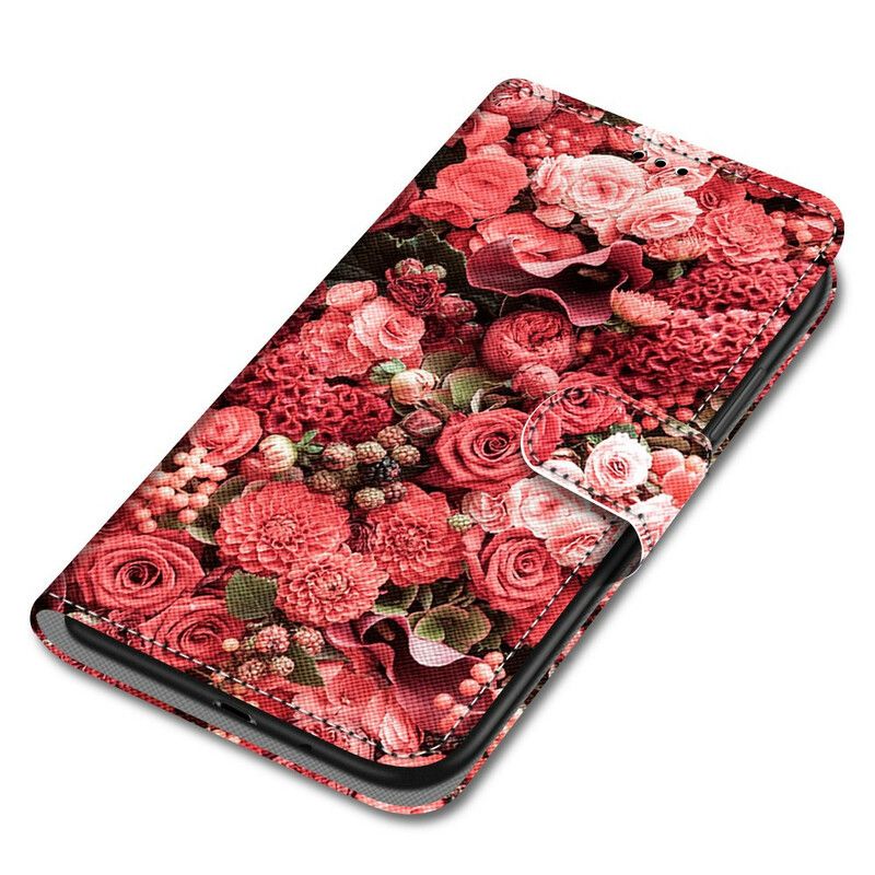 Flip Cover Samsung Galaxy S21 5G Blomsterromantik