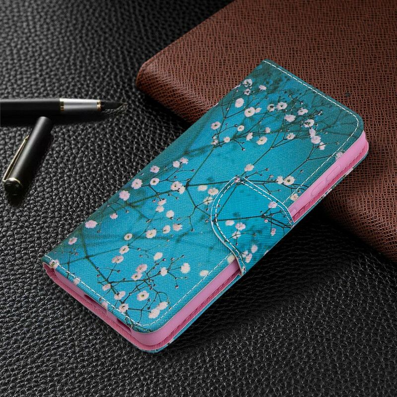 Flip Cover Samsung Galaxy S21 5G Blomstrende Træ