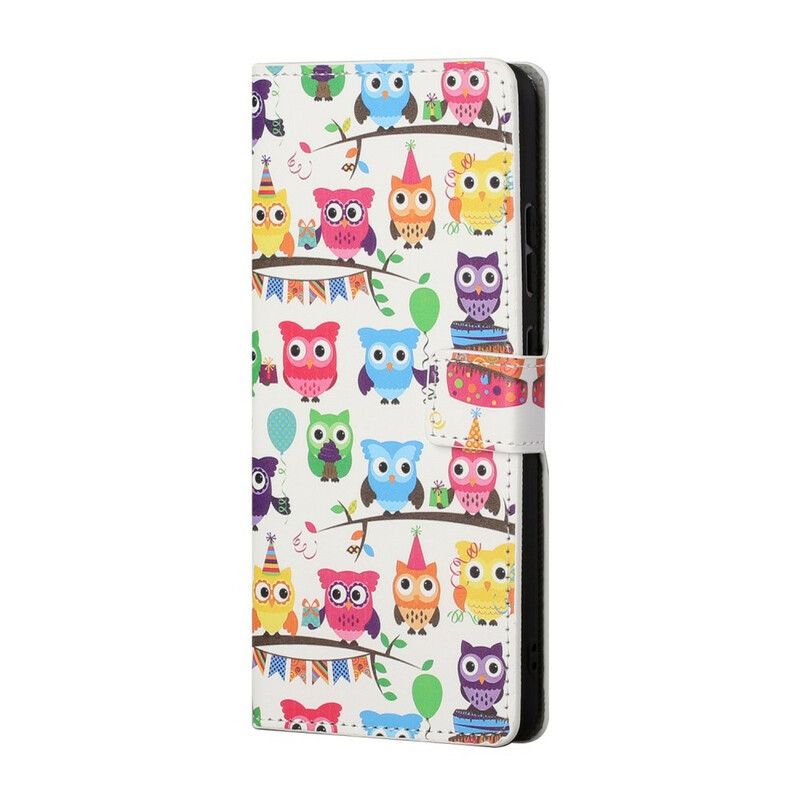 Flip Cover Samsung Galaxy S21 5G Flere Ugler