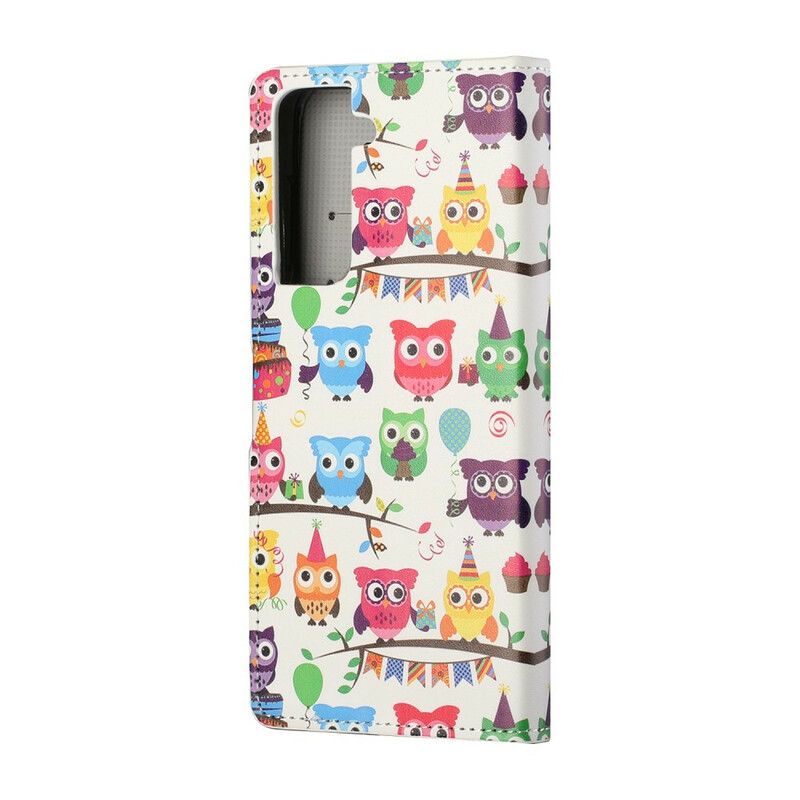 Flip Cover Samsung Galaxy S21 5G Flere Ugler