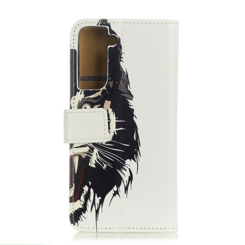 Flip Cover Samsung Galaxy S21 5G Hærd Tiger