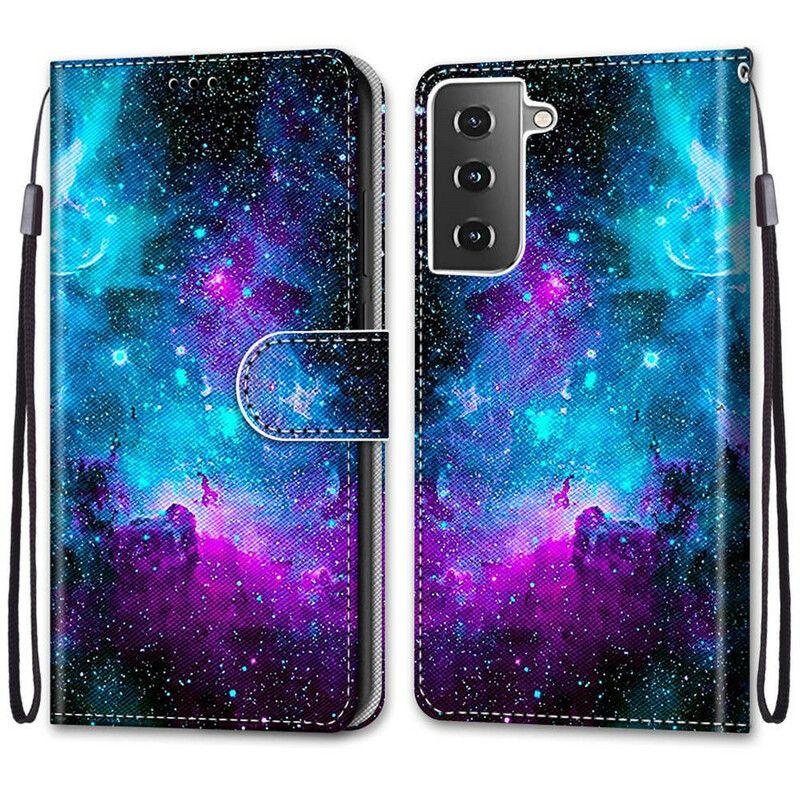 Flip Cover Samsung Galaxy S21 5G Kosmisk Himmel