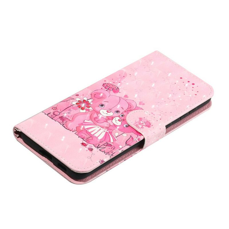 Flip Cover Samsung Galaxy S21 5G Med Snor Light Spots Strap Bamser