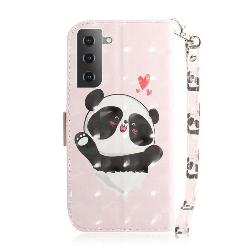 Flip Cover Samsung Galaxy S21 5G Med Snor Thong Panda