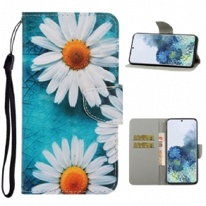 Flip Cover Samsung Galaxy S21 5G Med Snor Thong Tusindfryd