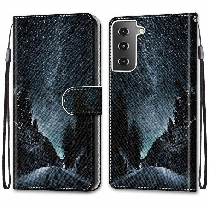 Flip Cover Samsung Galaxy S21 5G Mystisk Natur