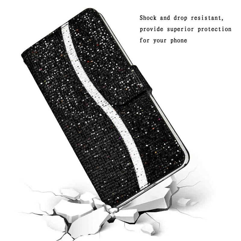 Flip Cover Samsung Galaxy S21 5G Pailletter S Design