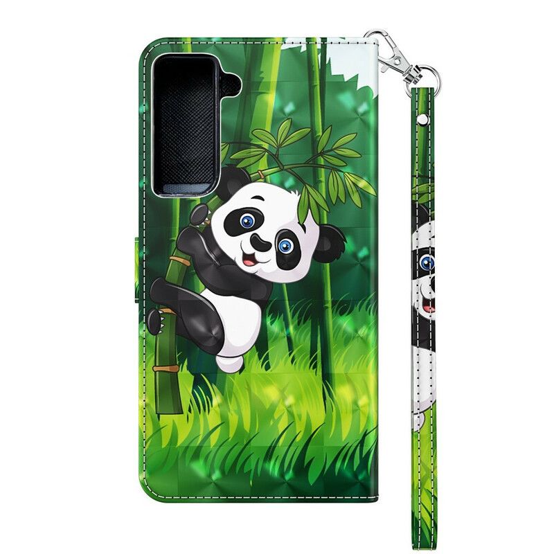 Flip Cover Samsung Galaxy S21 5G Panda Og Bambus