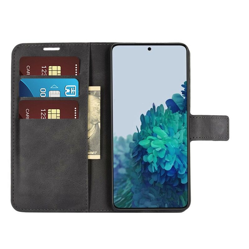 Flip Cover Samsung Galaxy S21 5G Slankt Kunstlæder