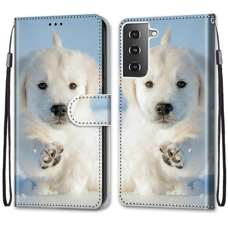 Flip Cover Samsung Galaxy S21 5G Sød Hund