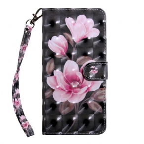 Læder Cover Samsung Galaxy S21 5G Blomsterblomster