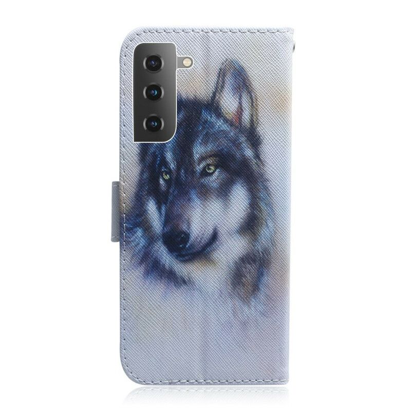 Læder Cover Samsung Galaxy S21 5G Hundeblik