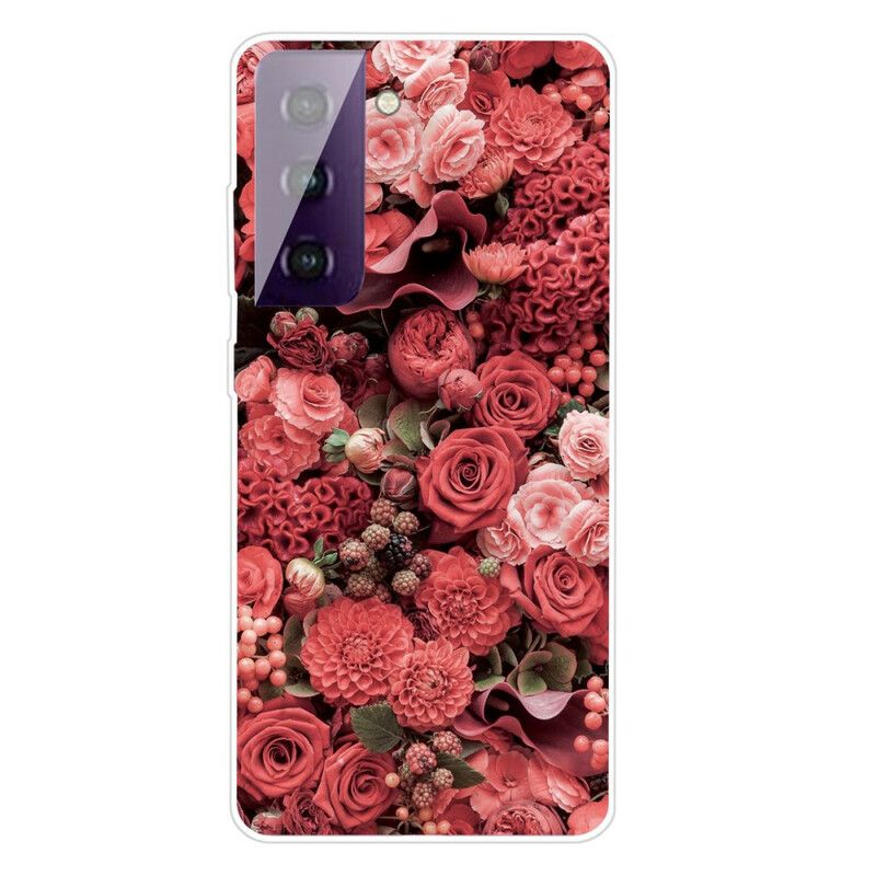 Mobilcover Samsung Galaxy S21 5G Intense Blomster