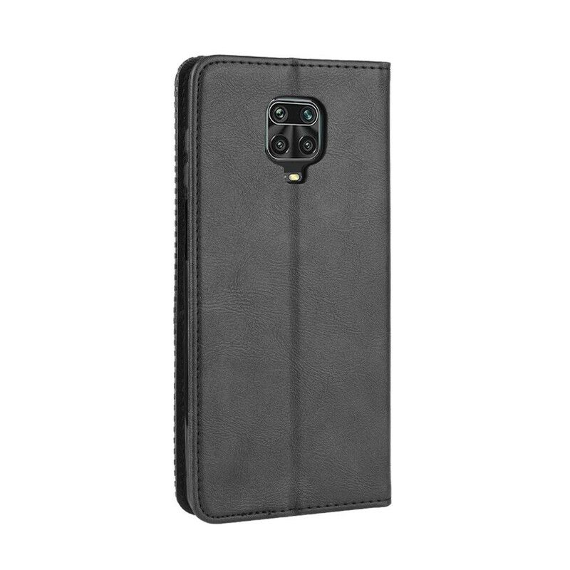 Cover Xiaomi Redmi Note 9S / Note 9 Pro Flip Cover Vintage Stiliseret Lædereffekt