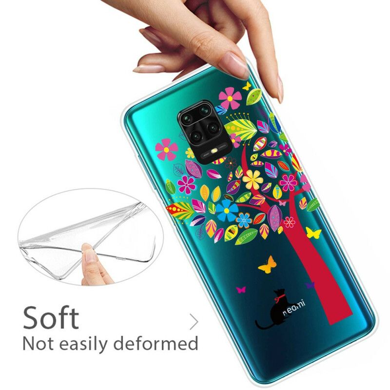 Cover Xiaomi Redmi Note 9S / Note 9 Pro Kat Under Det Farvede Træ