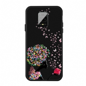 Cover Xiaomi Redmi Note 9S / Note 9 Pro Kvinde Med Blomsterhoved