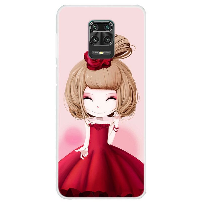 Cover Xiaomi Redmi Note 9S / Note 9 Pro Manga Lady