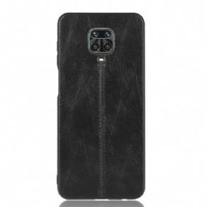 Cover Xiaomi Redmi Note 9S / Note 9 Pro Søm Lædereffekt