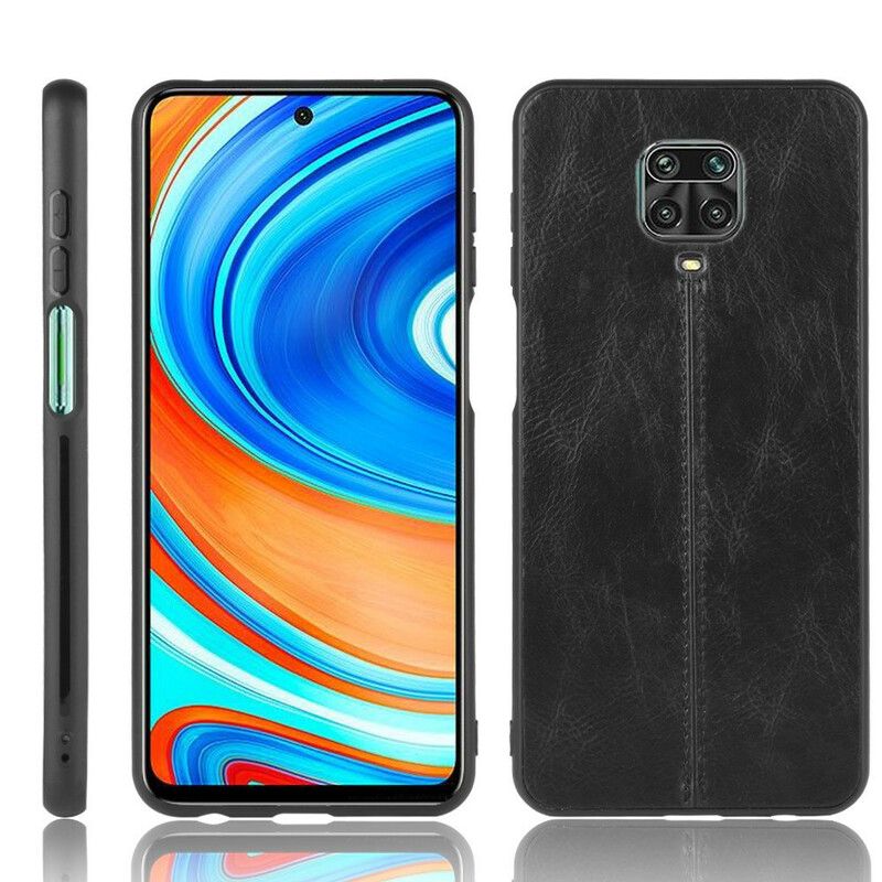 Cover Xiaomi Redmi Note 9S / Note 9 Pro Søm Lædereffekt