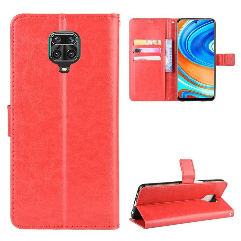 Flip Cover Xiaomi Redmi Note 9S / Note 9 Pro Flashy Imiteret Læder