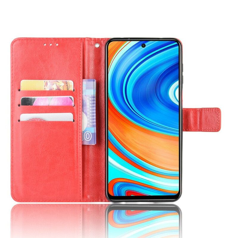 Flip Cover Xiaomi Redmi Note 9S / Note 9 Pro Flashy Imiteret Læder