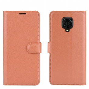 Flip Cover Xiaomi Redmi Note 9S / Note 9 Pro Klassisk Kunstlæder