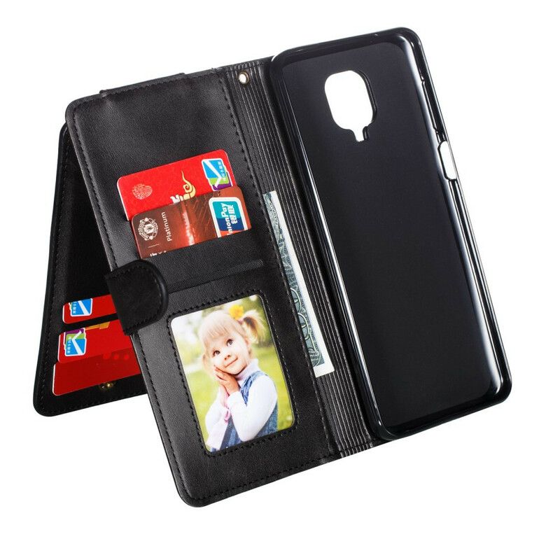 Flip Cover Xiaomi Redmi Note 9S / Note 9 Pro Med Snor Thong Ydeevne