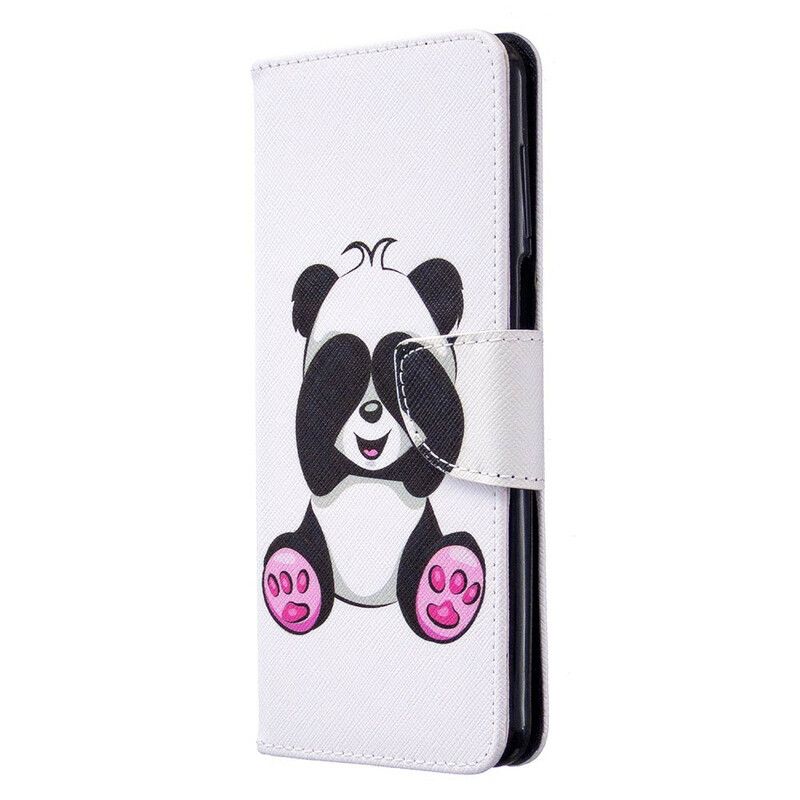 Flip Cover Xiaomi Redmi Note 9S / Note 9 Pro Panda Sjov