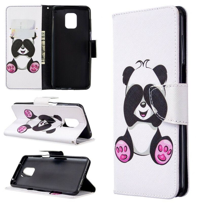 Flip Cover Xiaomi Redmi Note 9S / Note 9 Pro Panda Sjov