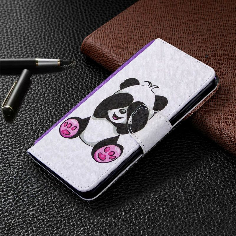 Flip Cover Xiaomi Redmi Note 9S / Note 9 Pro Panda Sjov