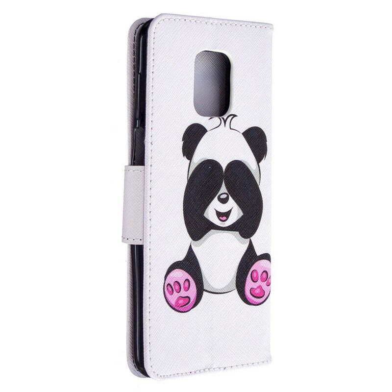 Flip Cover Xiaomi Redmi Note 9S / Note 9 Pro Panda Sjov