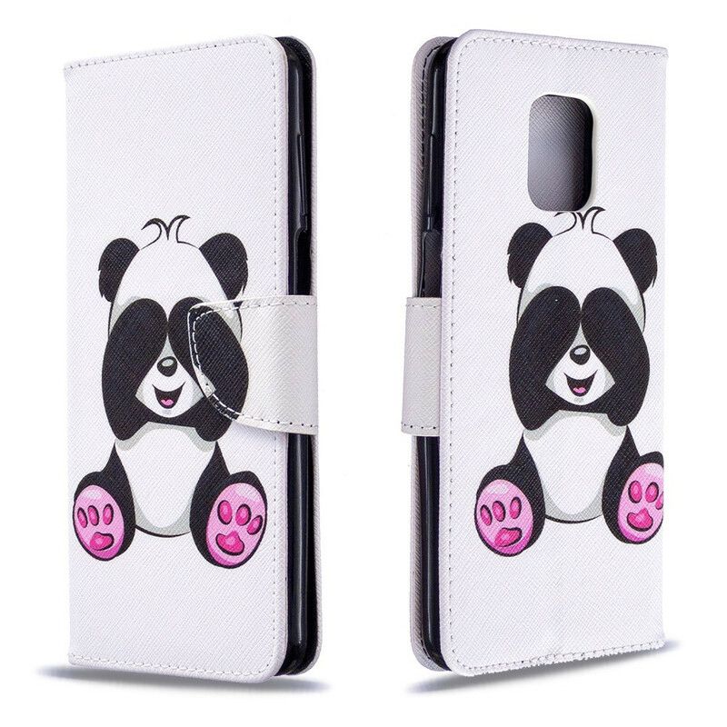 Flip Cover Xiaomi Redmi Note 9S / Note 9 Pro Panda Sjov