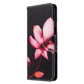 Flip Cover Xiaomi Redmi Note 9S / Note 9 Pro Pink Blomst