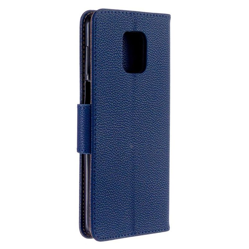 Læder Cover Xiaomi Redmi Note 9S / Note 9 Pro Litchi-lædereffekt