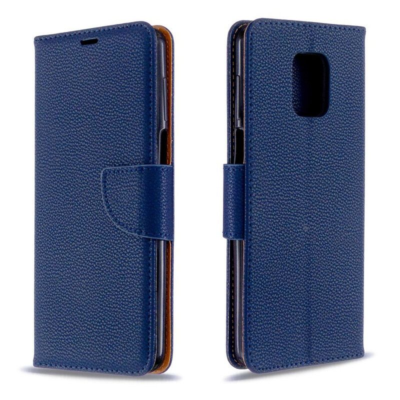 Læder Cover Xiaomi Redmi Note 9S / Note 9 Pro Litchi-lædereffekt