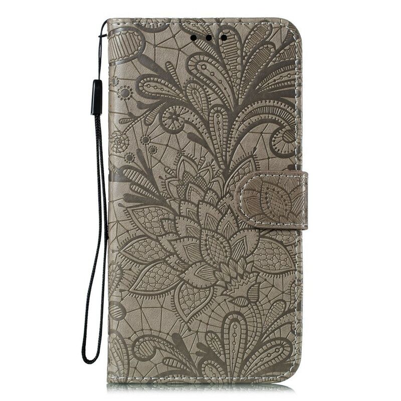 Læder Cover Xiaomi Redmi Note 9S / Note 9 Pro Stammeblomster