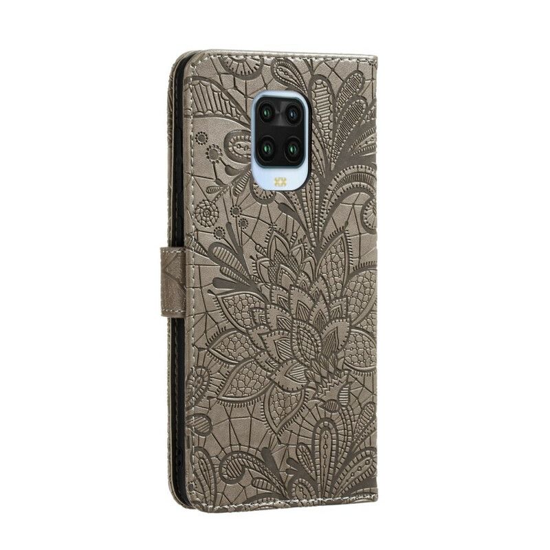 Læder Cover Xiaomi Redmi Note 9S / Note 9 Pro Stammeblomster