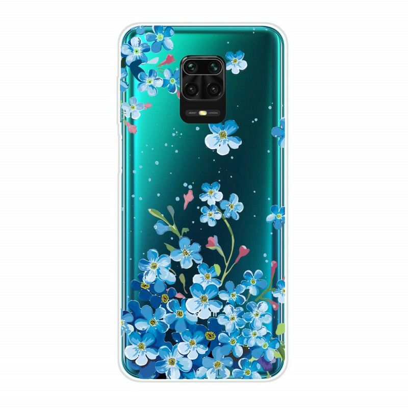 Mobilcover Xiaomi Redmi Note 9S / Note 9 Pro Blå Blomster