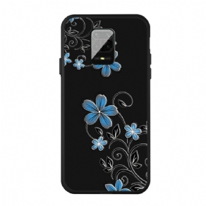 Mobilcover Xiaomi Redmi Note 9S / Note 9 Pro Blå Blomster