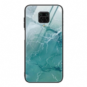 Mobilcover Xiaomi Redmi Note 9S / Note 9 Pro Marmorfarver Hærdet Glas